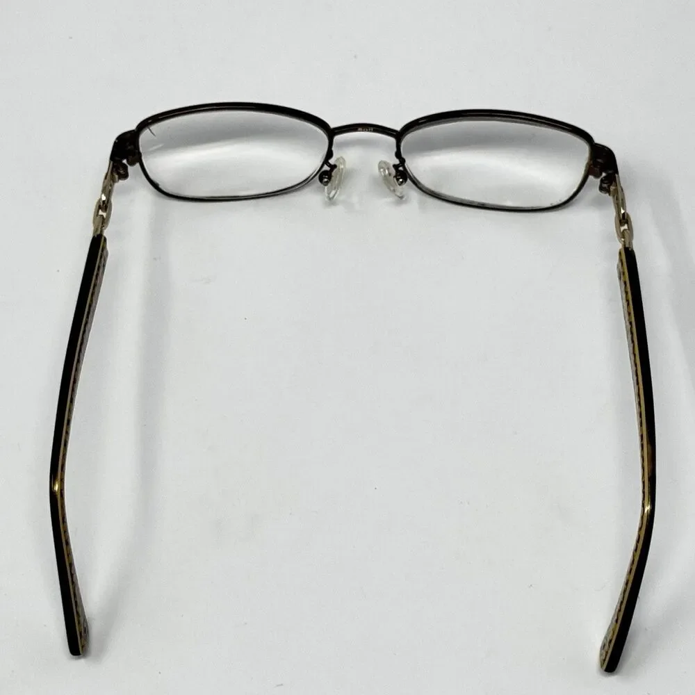 Coach Faina HC5054 9187 Satin Brown Tortoise Eyeglass Frames 49-17-135 (B)
